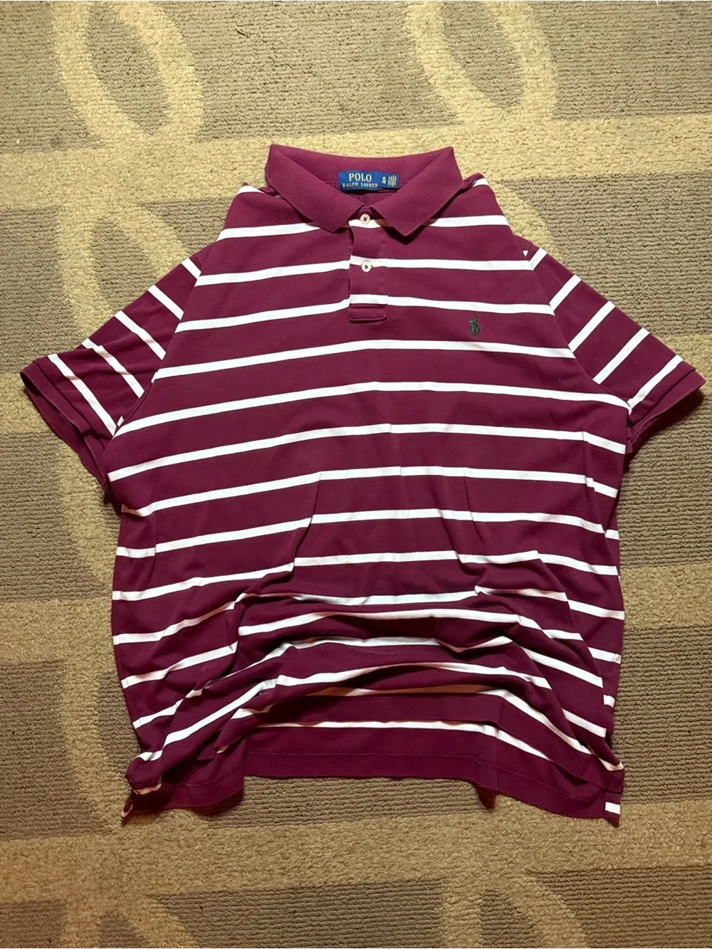 Polo Ralph Lauren Striped Polo Shirt Size XL